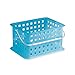 iDesign Plastic Storage Organizer Basket with Handle for Bathroom, Health, Cosmetics, Hair Supplies and Beauty Products, 5.3