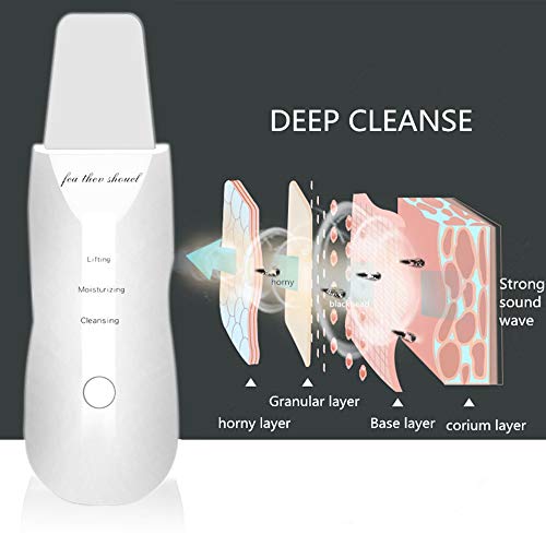 Máquina de limpeza facial, Andoer Dispositivo de limpeza facial vibratório para limpeza de pele remo