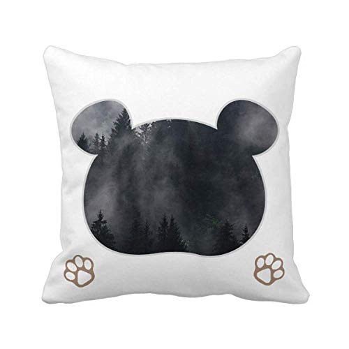 Housse de coussin carrée ours lavable pour masquer vos coussins - 2