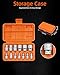 JU JIAN TEC 13-Piece E-Torx Socket Set with 6-Point Star Design - E4 to E20 Sizes, 1/4” & 3/8” Drive, Hardened CR-V Steel, Impact Wrench Compatible, Sturdy Molded Case