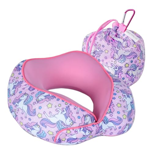 SKYTRAX Certified Kids Safe Memory Foam Neck Pillow