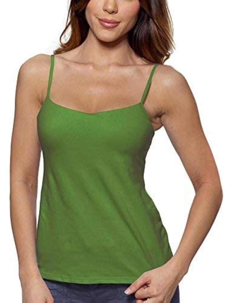 【2点☆】DEPT SILENT PADDED CAMISOLE Leesechin 2PC Padded Camisole No Shelf, No Built in Bra, No