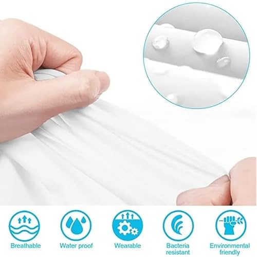 4PCS unisex Raincoats;EVA adult raincoat, reusable with hood Emergency camping survival kit, waterproof lightweight women's and men's raincoat with hood and sleeves (white 4pcs)