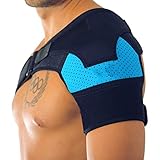 SOPORTE DE HOMBRO DE NEOPRENO TRANSPIRABLE: el soporte de hombro ofrece un soporte de hombro medio a fuerte. Al mantener una presión calmante constante sobre su hombro, nuestra abrazadera de estabilidad puede ayudar a acelerar el proceso de recuperación del hombro, proteger su hombro de más lesiones y sirve como un recordatorio para no extender demasiado su hombro lesionado.
