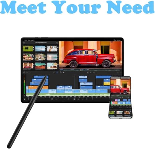 Tab S9 S Pen Ersatz für Samsung Galaxy Tab S9,S9 Plus,S9 Ultra Stift,Tab S9+,Tab S9 Ultra Eingabestift,Ohne Bluetooth mit Spitzen/Federn+Auswurfstift (schwarz)