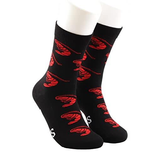 MBMSO 2 Pairs You're Shrimply the Best Socks Shrimp Pun Gifts Socks Funny Shrimp Gift for Shrimp Lover You're Simply the Best3