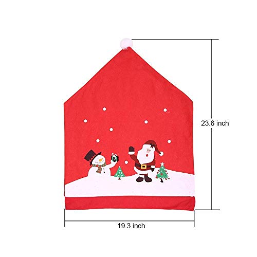 DegGod 4 Pezzi Copertura della Sedia di Natale