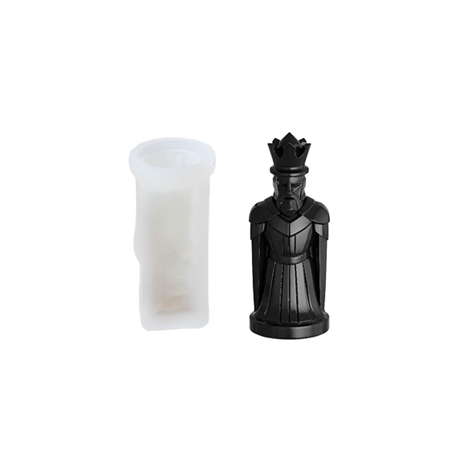 Oxxggkao 3D Chess Molds for Hand Craft Food Grade Silicone Construction Perfect for Making Chocolate and Plasters Projects Chess Shaped Silicone Mold