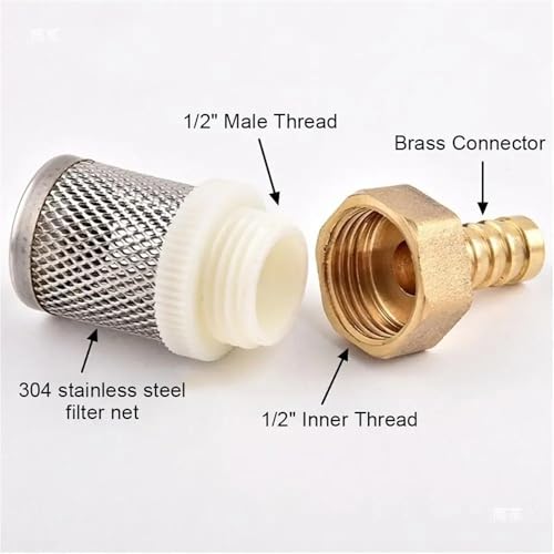 Filtro de latón de alta densidad para combustible y agua con conector ajustable de 6-19mm 8