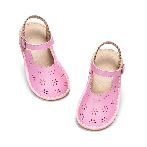 Image of Otter MOMO Girls Open Toe Princess Flat Sandals with Comfort Sole Summer Sandals
