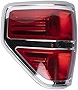 Left Driver Side Tail Light Compatible With 2009 2010 2011 2012 2013 2014 Ford F150 F-150 Tail Light Housing - Chrome trim