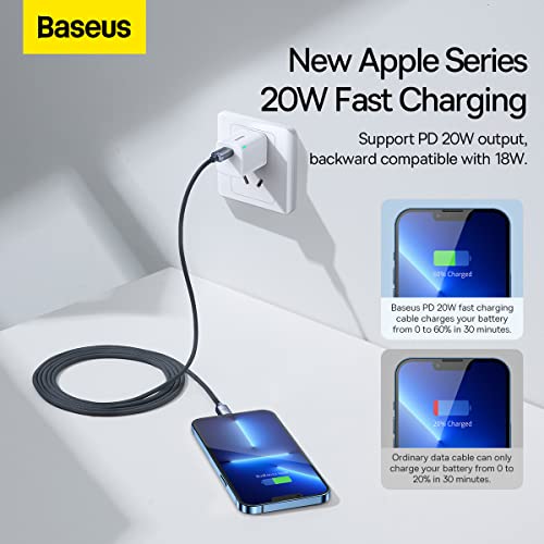 Cabo Lightning Usb-c (type-c) Pd 20w 2m Baseus Compatível com iPhone iPad