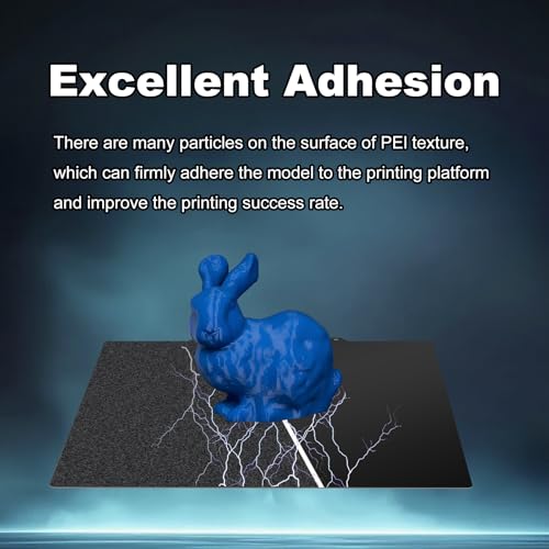 Image of 310x310mm Black Build Plate for CR-10 /10S /Artillery SW-X1 /X2 /LK5, Double Sided Textured PEI+Smooth PEI Flexible Spring Steel Platform Heated Printing Bed for Creality /Artillery /Longer Printer