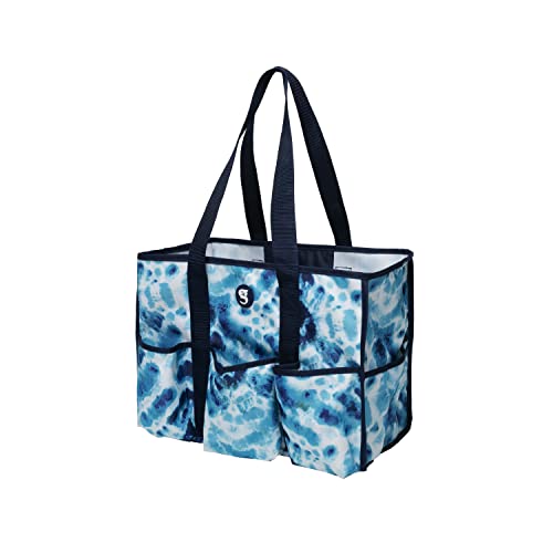 geckobrands 8 Pocket Tote - Utility Travel Swimming Pool Tote Duffle Bag for Gym, Shopping, and Everyday Use