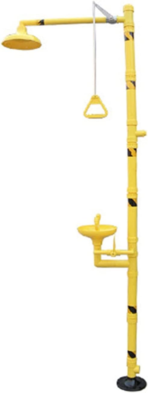 Abs Composite Eyewash, Emergency Laboratory Eyewash, with Top Shower Switch Handle and Double Filter Nozzle Easy to Use