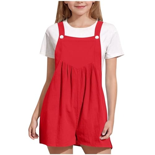 KODMNSW Mädchen Jumpsuit Kinder Ärmelloses Overall Sommer...