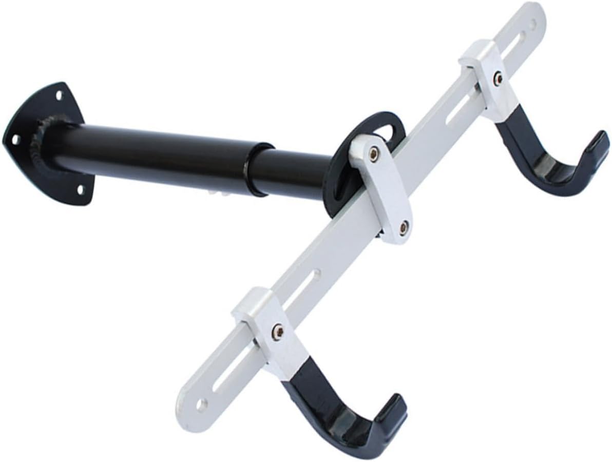 YARNOW 2pcs Adjustable Bike Wall Hook and Storage Rack Space-Saving Parking for Mountain Road and Folding Bikes Easy Installation for Garage and Indoor Use