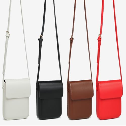Women Man Cellphone Shoulder Bag Vertical Messengers Bag Phone Pouches PU Leather Crossbody Everyday For Daily Women Phone Po3