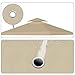 Flexzion Gazebo Cover Replacement Canopy Top 10x10 Ft (3m x 3m) - Double Tier Top Canopy Cover Replacement with UV30+, Dirt, Water Resistant for Outdoor, Sunshade, Garden, Patio, Pavilion (Beige)