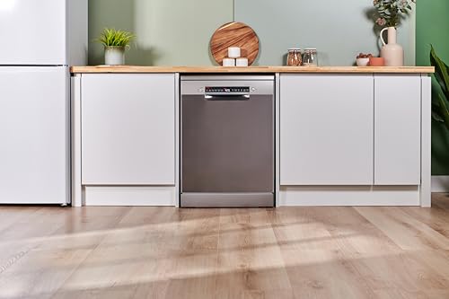 Bosch SMS4EKI06G Series 4, Free-Standing Dishwasher 60 cm, B Energy Rated, 13 Place Settings, 9 Litre, ExtraDry, Silence Plus 42dB Quiet,Rackmatic Adjustable Basket, Silver Inox - Image 4