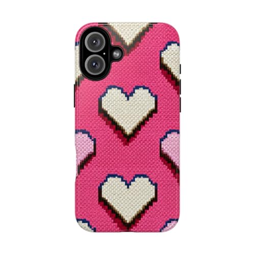 Coque iPhone 16 Plus cœurs roses pour sublimer votre style urbain