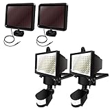 90 LED Solar Lights, ANKO Outdoor Solar Powered Motion Waterproof Security Sensor Light With Three Control Dials LUX, SENS, TIME. Suitable for Patio, Deck, Yard, Garden, Driveway, etc.(2 PACK)