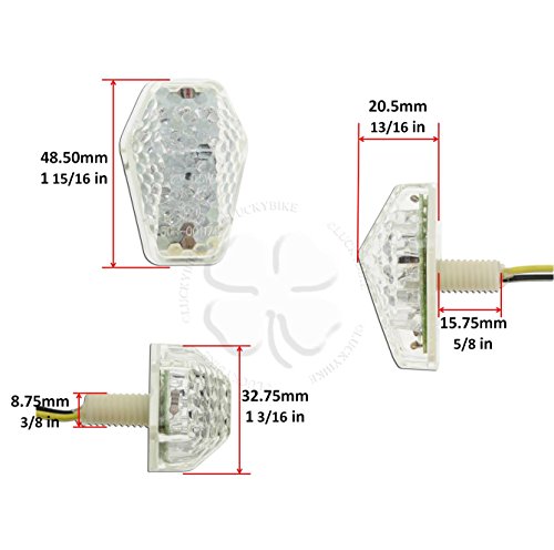 Flush Mount Turn Signal For Suzuki Gsxr 600 1000 750 Sv Led Light Blinker Clear #TOP1