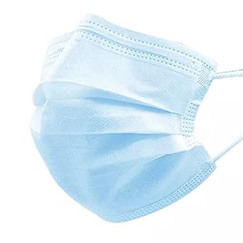 Bildos Premium Quality 3 Ply Disposable Surgical Face Mask With Nose Pin And Ultrasonic Welded Ear Loop 100 Amazon In Industrial Scientific