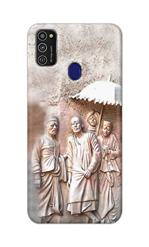 Image of Printed Hard Back Cover Case for Samsung Galaxy M21 | Samsung M21 2021 Edition Back Cover (Sai Baba) -1803