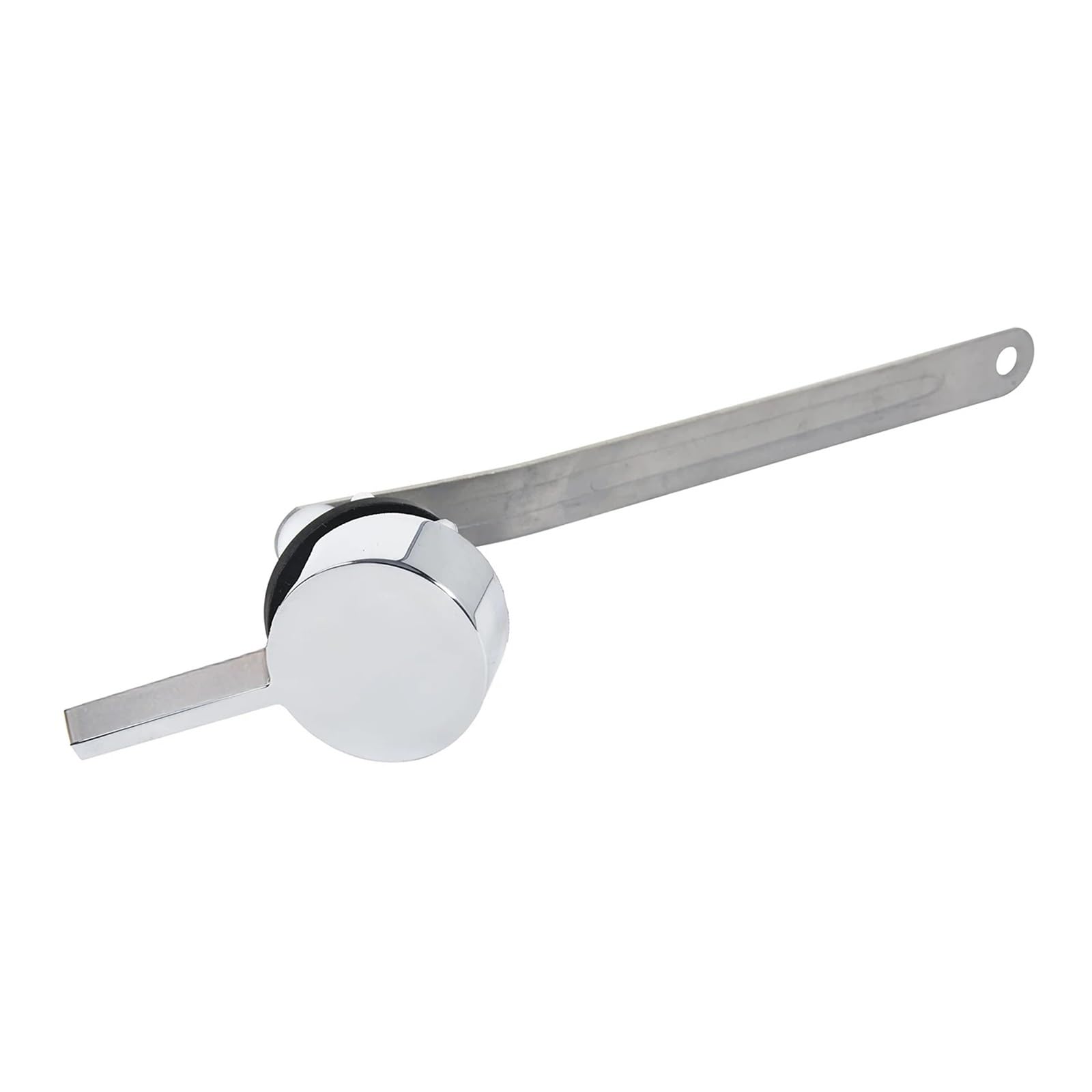 Mlyvax 1set Toilet Handle Flush Lever Replacement Electroplated Silver Front Mount Tank