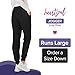 HeartSoul Women's Medical Scrub Jogger Pants Contemporary fit Drawstring Waistband Jogger with 5 Pockets - HS030, L, Black