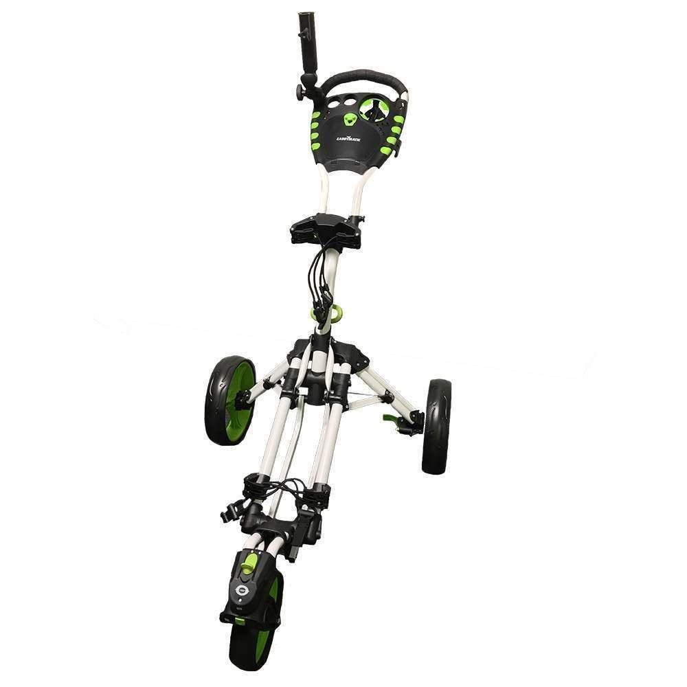Carrito de golf plegable 3 ruedas SWIVELEASE 360° gira toría blanco verde