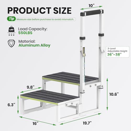 image for DEPSUNNY RV Steps with Handrail (26