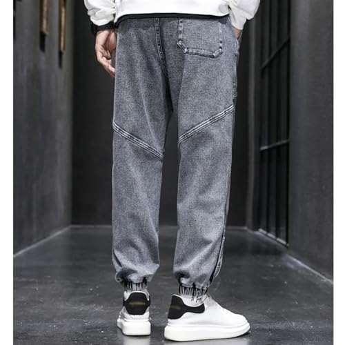 Denim Joggers Men Hip Hop Cargo Jeans Streetwear Casual Athletic Harem Pants2