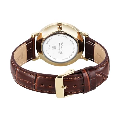 Image of Sonata Festive Quartz Analog White Dial Watch for Men