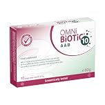 OMNi BiOTiC 10 AAD | Probiotic for Antibiotics | Use During and After Any Course of Antibiotics | 10 Sachets (50 g) | Powder | with Inulin | Vegan | Gluten-Free | Lactose-Free