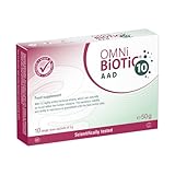 OMNi BiOTiC 10 AAD | Probiotic for Antibiotics | Use During and After Any Course of Antibiotics | 10 Sachets (50 g) | Powder | with Inulin | Vegan | Gluten-Free | Lactose-Free