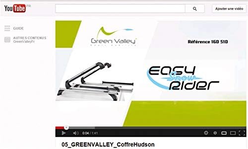 jarak dekat view of a component of the Green Valley Easy Snow Rider ski carrier, possibly highlighting the 'Easy Fix' or 'Smart Slide' mechanism.