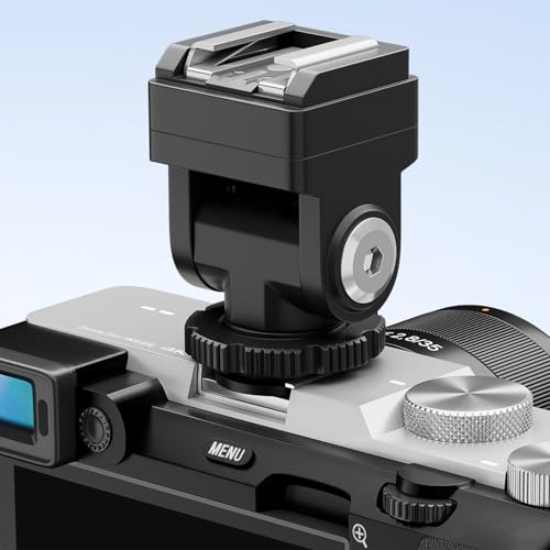 PIXEL Standard Hot Shoe Adapter with Extra PC sync Connection Port & 3.5mm Mini Phone Connection Port for Connecting Cameras to Additional Off-Camera Flash,Studio Light,Strobes or Other Accessories - Thumbnail 6