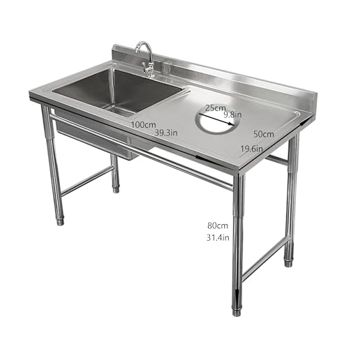 Évier de cuisine d'angle en acier inoxydable durable avec robinetterie - 3