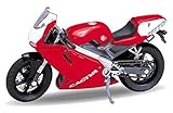 Grösse: 1:18, ca. 11 cm Welly DieCast Modell Motorrad Cagiva MITO 125 rot Metall Motorradmodell 1:18