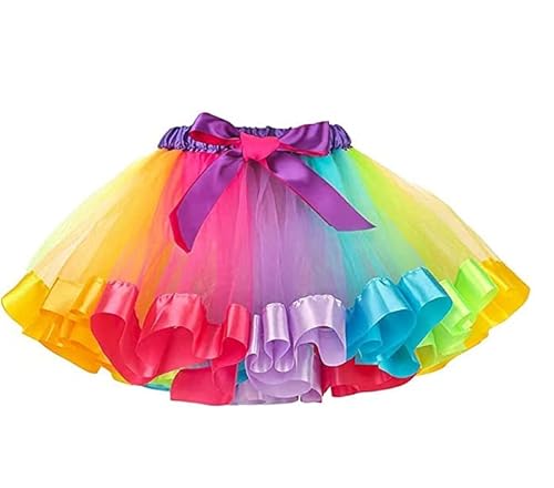 Vesaneae Gonna Tulle Bambina Ragazze, Arcobaleno