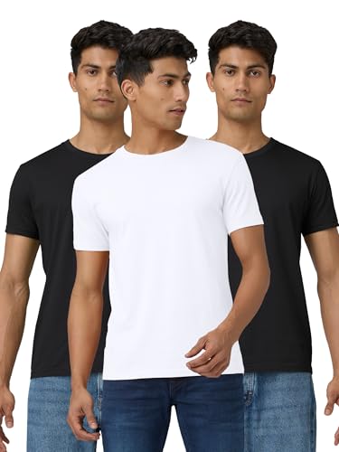 Image of XYXX Men's Pace Regular Fit Crew Neck 100% Combed Cotton Half Sleeve T-Shirt