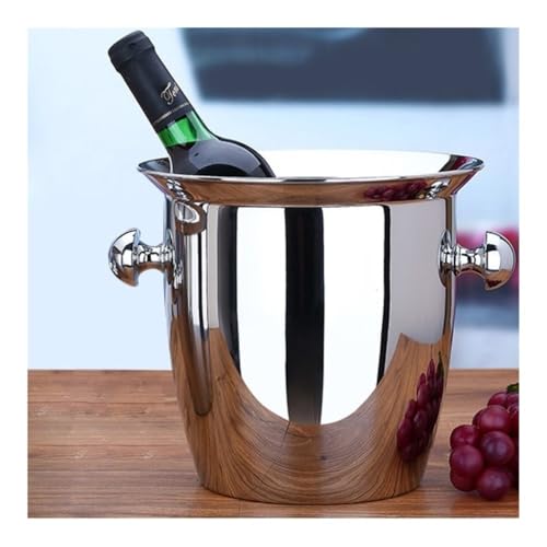 Cubitera de acero inoxidable Xuanyingfafafa tamaño L para enfriar botellas 4
