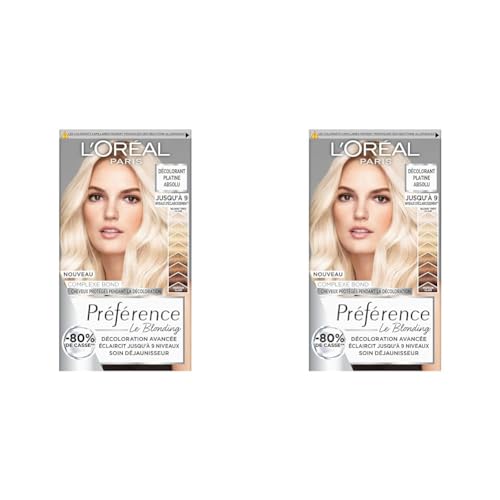 L'Oréal Paris Préférence Décoloration Permanente Blond Platine Absolu (Lot de 2)