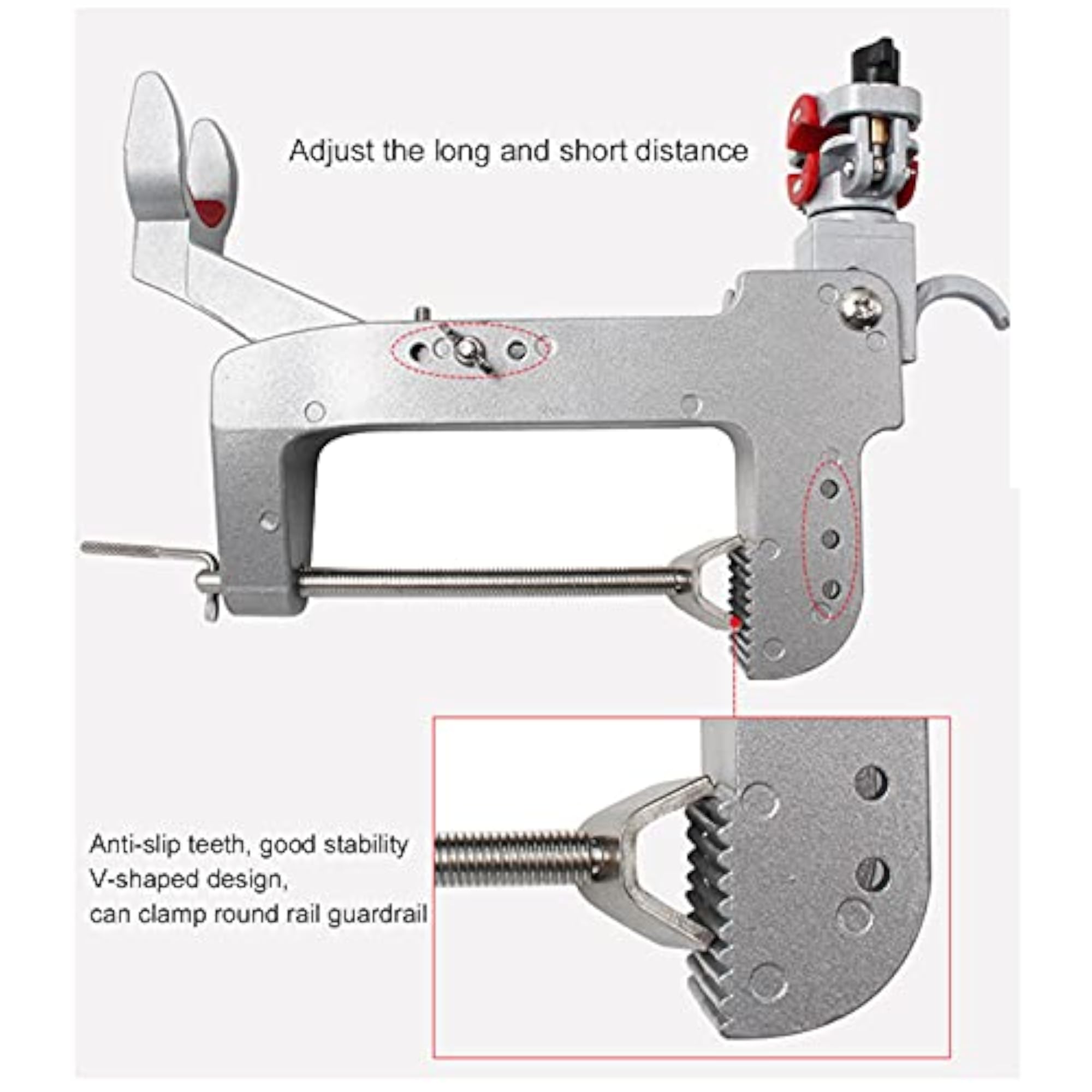 Aluminium Alloy Portable Fishing Rod Holder Stand