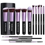 BS-MALL Makeup Brushes Premium Synthetic Foundation Powder Concealers Eye Shadows 14 Pcs Purple