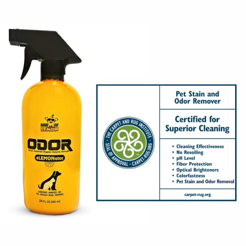 Lots Of Lemon - Pet Odor Eliminator For Home - Professional Strength Citrus Infused Enzyme Powered Urine Odor Eliminator For Carpet, Furniture, Hardwood Floors & Rugs - Small Dogs #TOP1