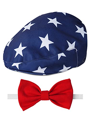 A&J Design Baby Newsboy Cap Boy 4Th Of July Patriotic Independence American Flag Hat 3-6 Months #TOP19