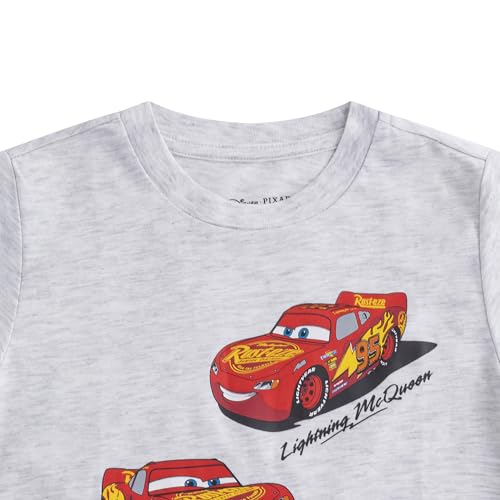 Disney Cars Lightning McQueen Boys Short Sleeve T-Shirt for Toddler and Big Kids2